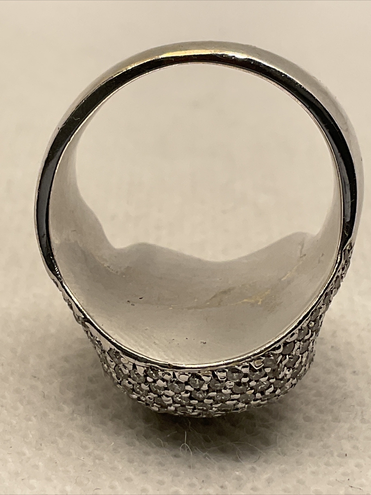 IMPRESSIVE Solid 14K White Gold Created Ruby & Ge… - image 11