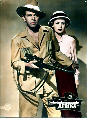 GEHEIMKOMMANDO AFRIKA * AUSHANGFOTO Ger L C ´57 LOUIS HAYWARD, VERCONICA HURST