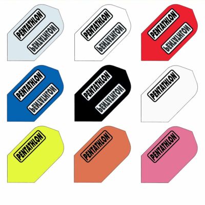     12x Dart Flights Flys Flügel Flyer Federn Slim Pentathlon 100 Mikron