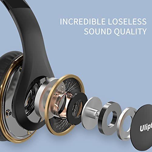 Wireless Bluetooth Headphones, 65H Playtime, 6 Sound Modes, HiFi Stereo Over Ear - Afbeelding 8 van 8