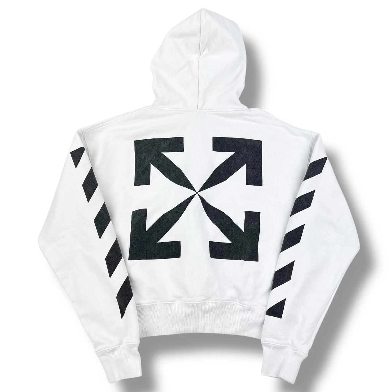 Felpa con cappuccio pullover bianco Off White Monna Lisa