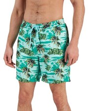 CLUB ROOM Men's Scenic Beach 7" Quick Dry Swim Shorts Size Small