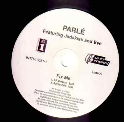Parlé Fix Me Vinyl Single 12inch Interscope