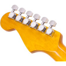 Fender  Tuners, Locking, Staggered, 2 pin mount, 6-in-line, Chrome, Package of 6