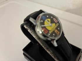 NOS  BRAND NEW  RARE 1980 BRADLEY PAC-MAN COLLAB VIDEO GAME WATCH WORKS PERFECT!