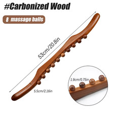 1Pcs Wood Therapy Lymphatic Drainage Massage Roller Stick Tool Myofascial Releas