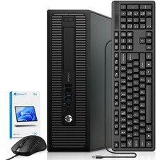 HP Prodesk 600 G1 Desktop PC Intel i5-4th 8GB RAM 256GB SSD Wi-Fi Windows 11 Pro