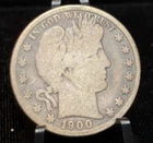 1900-S Barber Silver 50C Half Dollar Coin
