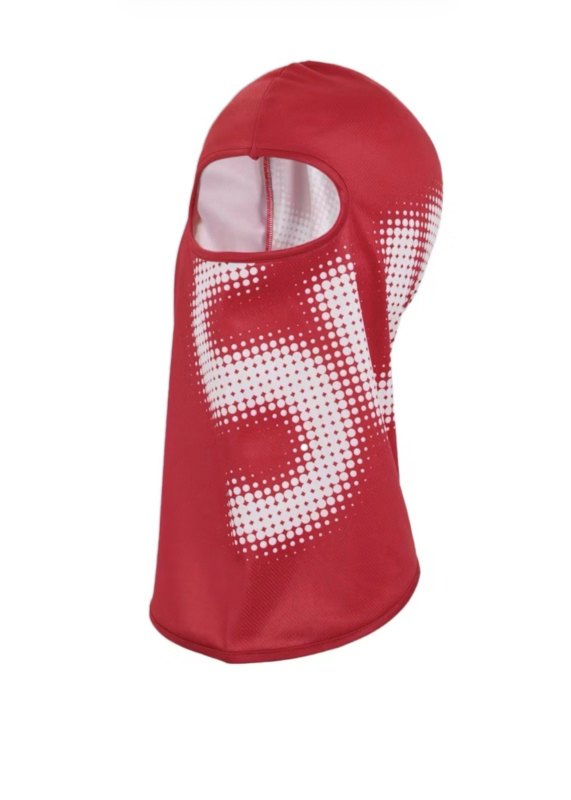 Supreme SS24 Halftone Logo Lightweight Poly Balaclava Red One Size New IN Bag
