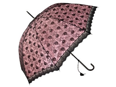 Mechanischer Sonnenschirm Schöne Epoche Rosa H&H