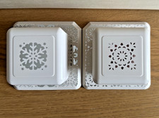 2 x Martha stewart Punch all over the page Stained glass & Scallop Snowflake