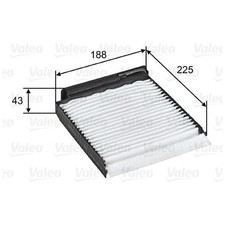 Filter Innenraumluft für Dacia Duster HM HS Logan LS 2 FS MCV KS Valeo 24579417