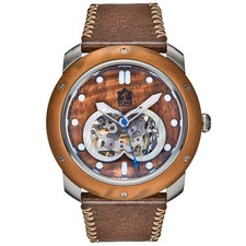 NEW Pono Woodworks Element KOA WOOD & Bronze Automatic Watch- 46mm LIMITED 100PC