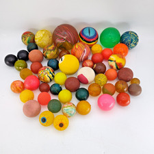 Lot Of 53 Bouncy Gumball Machine Rubber most Super Balls  13 other hard balls