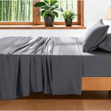 Bamboo Sheet Set Queen 4 Piece Extra Deep Pocket Cooling Rayon Bedding