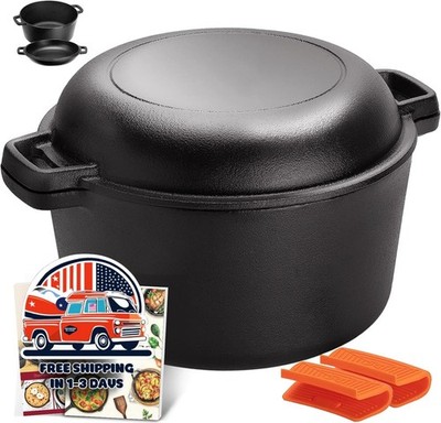 Horno holandés pre-sazonado, conduce el calor de manera uniforme y eficiente NEW
