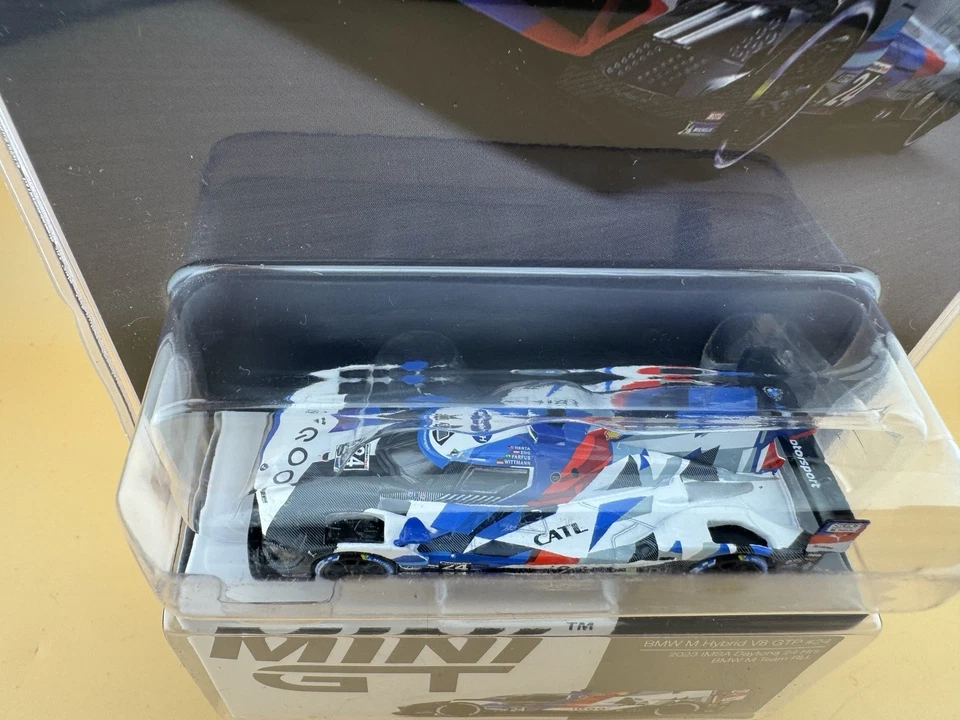 Mini GT 1:64 BMW M Hybrid V8 GTP #24 Team RLL 2023 IMSA Daytona 24 horas nuevo en caja Foto 4 de 4