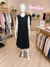 NWT Woman’s J.Crew Black Sleeveless Pleated Dress Size XL