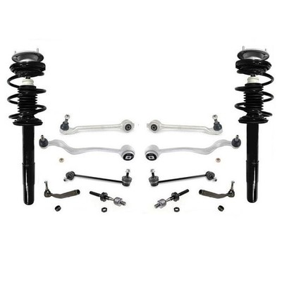 Front Complete Struts + Master Chassis Control Arm Kit for BMW 01-03 525i E39