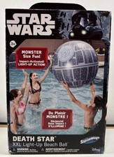 Star Wars Rogue One Death Star XXL Light-Up Beach Ball 2016, Swimways SEALED