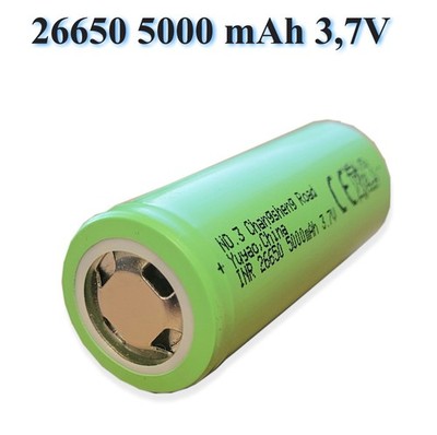 26650 Li-Ion Akku 3,7V 5000mAh Hochleistungsakku wiederaufladbar