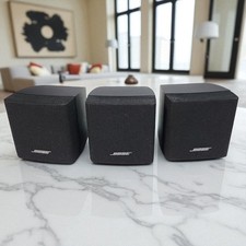 Bose Acoustimass Cube Speaker Lifestyle Surround Sounds Black - 3 Pack
