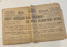 The World Newspaper Cover Only May 8 1898
