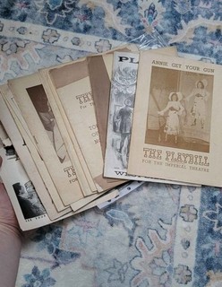 Set Of 10 Vintage Playbills From 1940s 50s Annie Get Your Gun West Side Story
