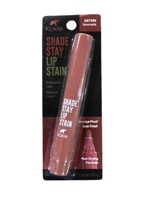 Kokie Shade Stay Lip Stain SERENADE Non-Drying Formula Smudge-Proof Satin Finish