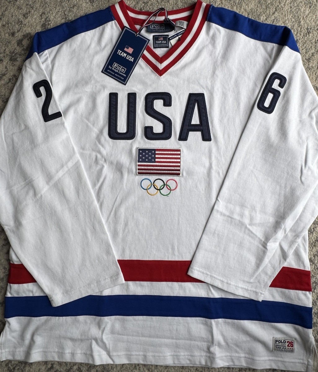 NWT Polo Ralph Lauren Team USA 2026 Olympic Hockey Jersey Adult