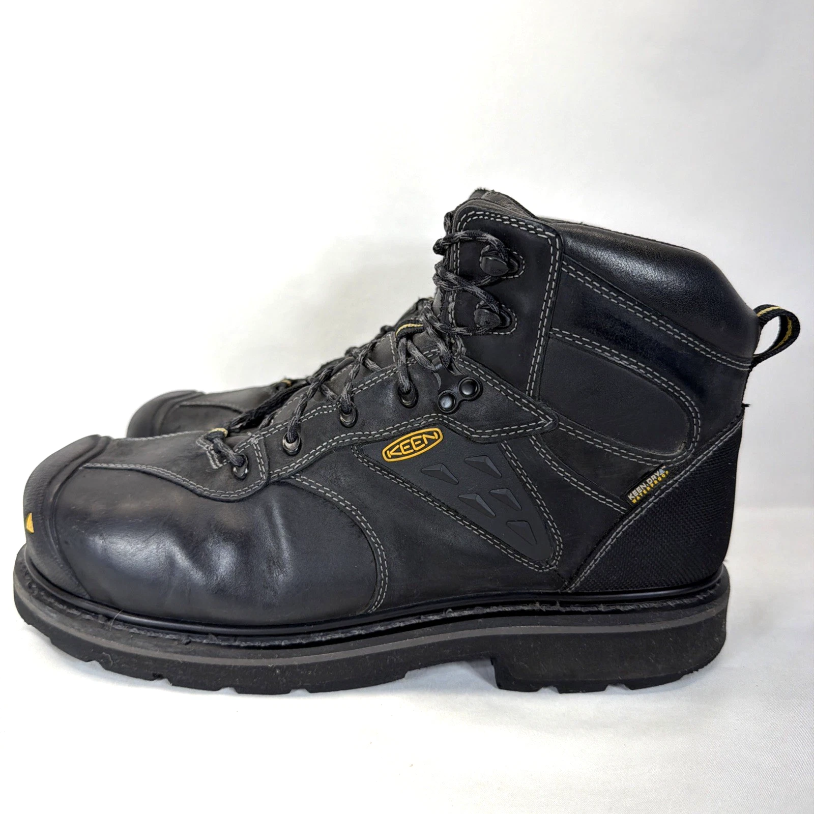 Keen Tacoma Boots Mens Waterproof Composite Toe Work Utility Black Mens 13 D