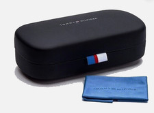 New Tommy Hilfiger Sunglasses Hard Clamshell Case - Navy Blue - Extra Large