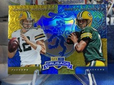 2015 Rookies & Stars Football Crusade Combos - Aaron Rodgers - Green Bay Packers