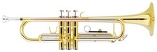 Bb Trompete Blasinstrumente Jazztrompete Gold lackiert Brass Koffer ML Mundstück