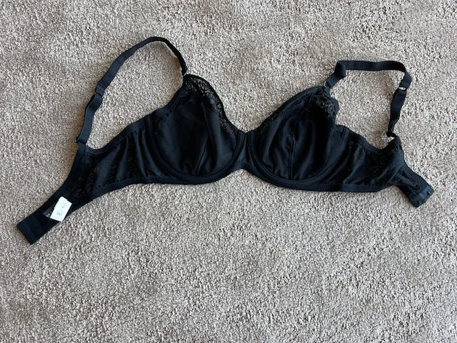 Новый $225 La Perla черный кружевной бюстгальтер регулируемые ремни Италии размер США 32E(DD) - Изображение 2 из 4