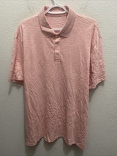 Vince Men's Polo 2XL Pink Cotton Short Sleeve Collared Peru NWT