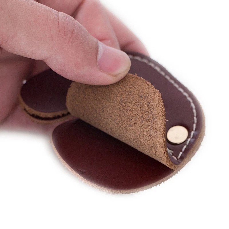 Archery Finger Hand Guard Tab Right Hand Leather Protector Gear Bow Shooting - Image 2 of 4