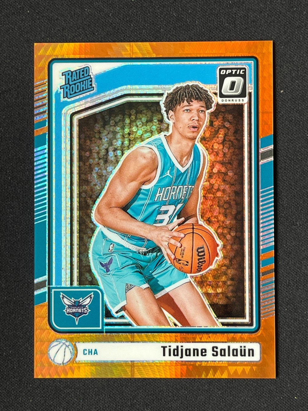 Tidjane Salaun 2024-25 Panini Donruss Optic RC Orange Hyper /299 #286