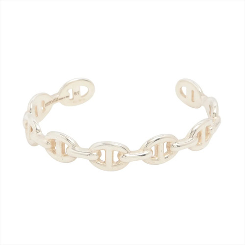 Hermès Chaîne d'Ancre Enchainee Bracelet ST 925 18.1g Silver