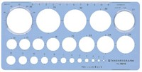 Kreisschablone Mit 25 Kreisen Blau