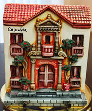 Handcrafted Columbian 3D Casita Wall Hanging/Key Holder Decorative Plaque Decor