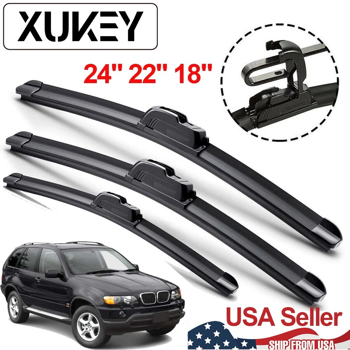 Juego Escobilla Brazo Trasero X5 Kit Limpiaparabrisas Trasero Completo Para BMW X5 E70 (desde 2007) – Brazo Y Escobilla, 100% Ajuste Limpiaparabrisas Trasero BMW X5