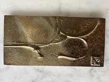 Paolo Soleri Cosanti Arcosanti Bronze Tile 2.5” x 5”