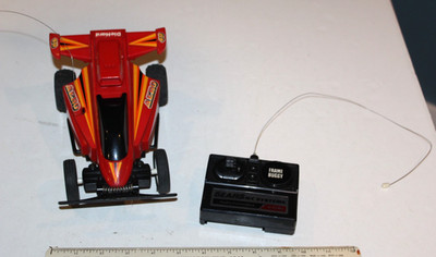 VTG 1980s Nikko RC Car Sears Aero Red Frame Buggy Remote Control w controller