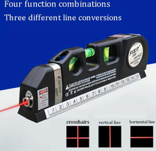 Laser Level Line Tool Multipurpose Laser Level Kit Standard Cross Line 8ft Tape