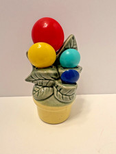 1950s KITCHY SHAWNEE FLOWERPOT MEASURING SPOON HOLDER
