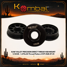 KAW VALLEY PRECISION DIRECT THREAD HUB MOUNT 1/2X28 - 1.375x24 Thread Pattern