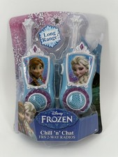 Disney Frozen Chill n Chat FRS 2 Way Walkie Talkies Ana  Elsa Long Range