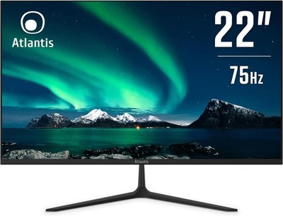 Atlantis A05-H22V-VH Monitor 22'' FHD 1920x1080 VA VGA HDMI AMD FreeSync 75Hz 5ms