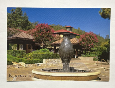 The Tour Plaza Beringer Vineyards St Helena Napa Valley California Postcard